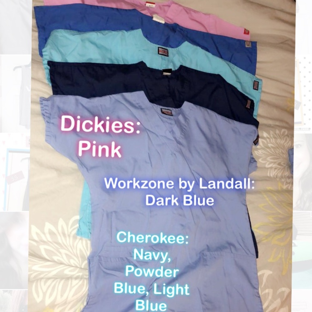 Lot of scrub tops. Size small